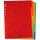 DONAU Register - blanko, Karton, A4, 5 Blatt, 5-farbig