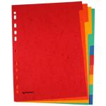 DONAU Register - blanko, Karton, A4, 10 Blatt, 5-farbig