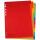 DONAU Register - blanko, Karton, A4, 10 Blatt, 5-farbig