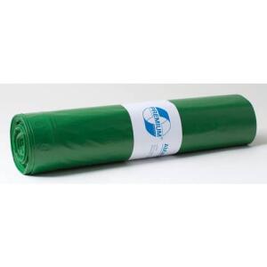 DEISS Müllsack Recycling - 120 Liter, grün, 25 Stück, Recycling-LDPE
