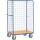 FETRA Paketwagen mit 3 Drahtgitterwänden - 1.000 x 600 mm, bis 600 kg