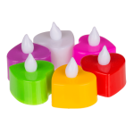 OOTB LED-Teelicht-Herzen  mit Flackereffekt ca. 4 cm