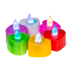 OOTB LED-Teelicht-Herzen  mit Flackereffekt ca. 4 cm