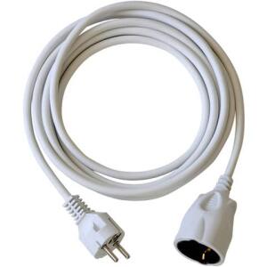 brennenstuhl Kunststoff-Verlängerung - 3 m, weiß, H05VV-F 3G1,5