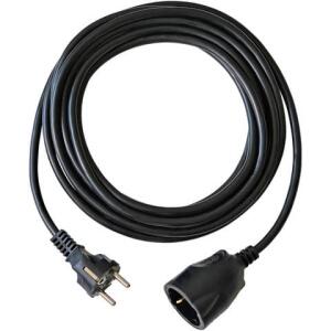 brennenstuhl Kunststoff-Verlängerung - 5 m, schwarz, H05VV-F 3G1,5