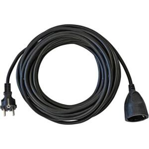 brennenstuhl Kunststoff-Verlängerung - 10 m, schwarz, H05VV-F 3G1,5