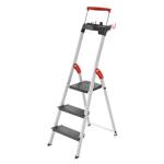 HAILO Alu-Sicherheitsleiter L100 TopLine - 3 Stufen