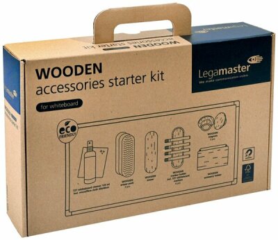 LEGAMASTER WOODEN Whiteboard Zubehörset 17-teilig