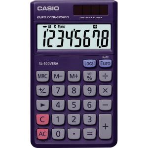 Casio Taschenrechner SL300VERA Solar u. Batteriebetrieb