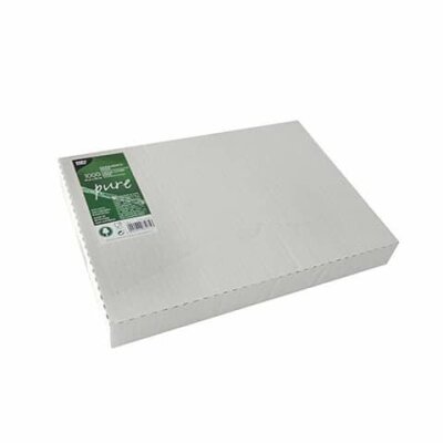 PAPSTAR Sahneabdeckpapier "pure" - 32 x 22 cm, 1000 Blatt, weiß mit Palmwachsbeschichtung