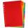 DONAU Register - blanko, Karton, A4, 12 Blatt, 6-farbig