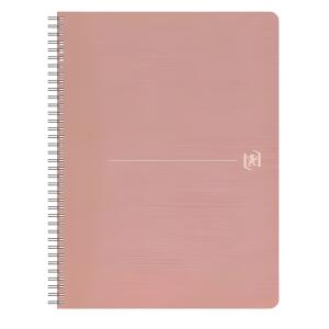 Oxford Office Spiralbuch My Rec’Up A4, kariert, 90 Blatt, Cover rosa