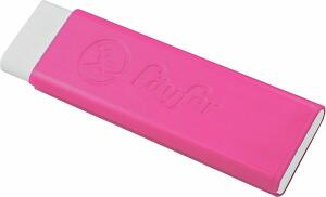 Radierer Pocket 2, Pink Radiergummi im Kunststoffgehäuse