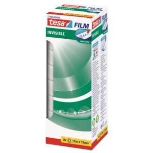 TESA Klebefilm matt-unsichtbar - beschriftbar, 19 mm x 33 m, 8 Rollen