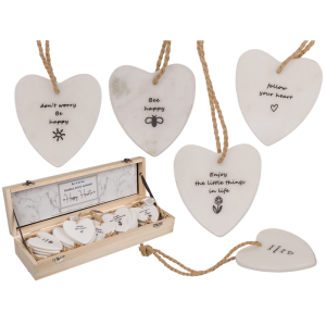 OOTB Happy Hearts aus Marmor zum Aufhängen