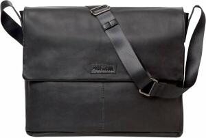 Umhängetasche Leder Urban schwarz PRIDE & SOUL 47532 30x42x8cm