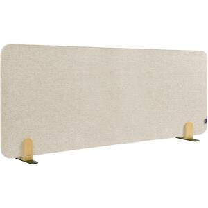 LEGAMASTER ELEMENTS Tischtrennwand akustik Pinboard - 60 x 160 cm, beige, Halterungen