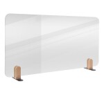 LEGAMASTER ELEMENTS Tischtrennwand - 60 x 80 cm, transparent, Klammern