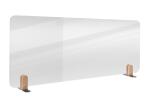 LEGAMASTER ELEMENTS Tischtrennwand - 60 x 120 cm, transparent, Klammern