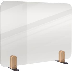 LEGAMASTER ELEMENTS Tischtrennwand - 60 x 80 cm, transparent, Halterungen