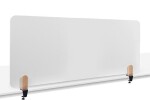 LEGAMASTER ELEMENTS Tischtrennwand - 60 x 120 cm, transparent, Halterungen