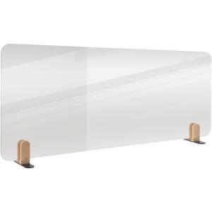 LEGAMASTER ELEMENTS Tischtrennwand - 60 x 160 cm, transparent, Halterungen