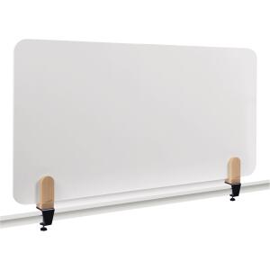 LEGAMASTER ELEMENTS Tischtrennwand Whiteboard - 60 x 120 cm, weiß, Klammern