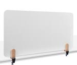LEGAMASTER ELEMENTS Tischtrennwand Whiteboard - 60 x 120 cm, weiß, Klammern