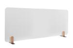 LEGAMASTER ELEMENTS Tischtrennwand Whiteboard - 60 x 120 cm, weiß, Klammern