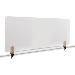 LEGAMASTER ELEMENTS Tischtrennwand Whiteboard - 60 x 160 cm, weiß, Klammern