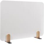 LEGAMASTER ELEMENTS Tischtrennwand Whiteboard - 60 x 80 cm, weiß, Halterungen