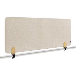 LEGAMASTER ELEMENTS Tischtrennwand akustik Pinboard - 60 x 160 cm, beige, Klammern