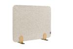 LEGAMASTER ELEMENTS Tischtrennwand akustik Pinboard - 60 x 160 cm, beige, Klammern