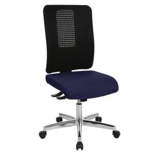 Topstar Bürodrehstuhl Open XT ohne Armlehne - blau, Sicherheitsdoppelrollen für alle Böden