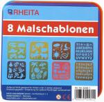 Rheita Malschablonen-Set, 8 verschiedene Themen und...