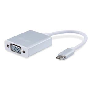 EQUIP USB Type C Male to HD15 VGA Female Adapter, 15cm