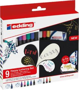 Edding Metallic Pinselstift 1340 9er-Set sortiert