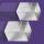 SIGEL BA707 SuperDym-Magnete - silber - Würfel - Haftkraft auf Glas-Magnetboards: 24 Blatt (A4, 80g/m²) - 2 x 3 x 2 cm - 2 Stück - für Glas-Magnetboards, magnetische Whiteboards und weitere magnetische Oberflächen