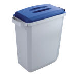 DURABLE Abfallbehälter DURABIN 60L + Deckel - grau/blau
