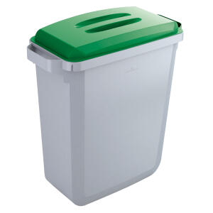 DURABLE Abfallbehälter DURABIN 60L + Deckel - grau/grün