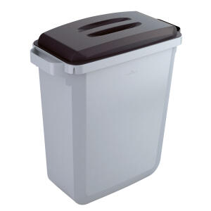DURABLE Abfallbehälter DURABIN 60L + Deckel - grau/schwarz