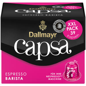 Kaffeekapseln Capsa Espresso Barista DALLMAYR 3543486001 39 Kapseln à 5,6g