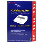 Kohlepapier in der 10 Blatt Mappe, A4, schwarz, i