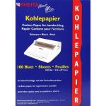 Rheita Kohlepapier in der 100 Blatt Mappe, A4, scharz,...