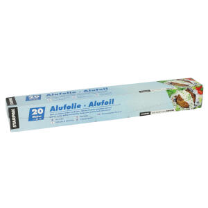 PAPSTAR Alufolie - 20 m x 30 cm, Faltschachtel