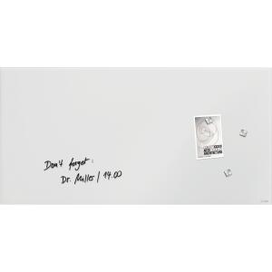 SIGEL GL541 Glas-Whiteboard Artverum - super-weiß - 100 x 65 x 1,50 cm - polierte Ecken - Sicherheitsglas (ESG), Stahl - GS-geprüft