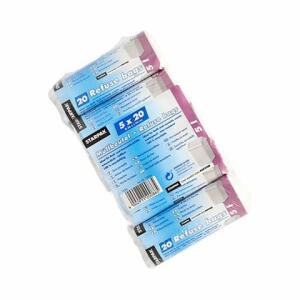 STARPAK Kosmetik-Müllbeutel - 5 L, LDPE, weiß, 5x 20 Stück