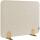 LEGAMASTER ELEMENTS Tischtrennwand akustik Pinboard - 60 x 80 cm, beige, Halterungen