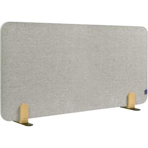 LEGAMASTER ELEMENTS Tischtrennwand akustik Pinboard - 60 x 120 cm, grau, Halterungen