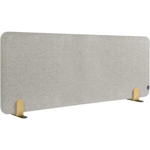 LEGAMASTER ELEMENTS Tischtrennwand akustik Pinboard - 60 x 160 cm, grau, Halterungen